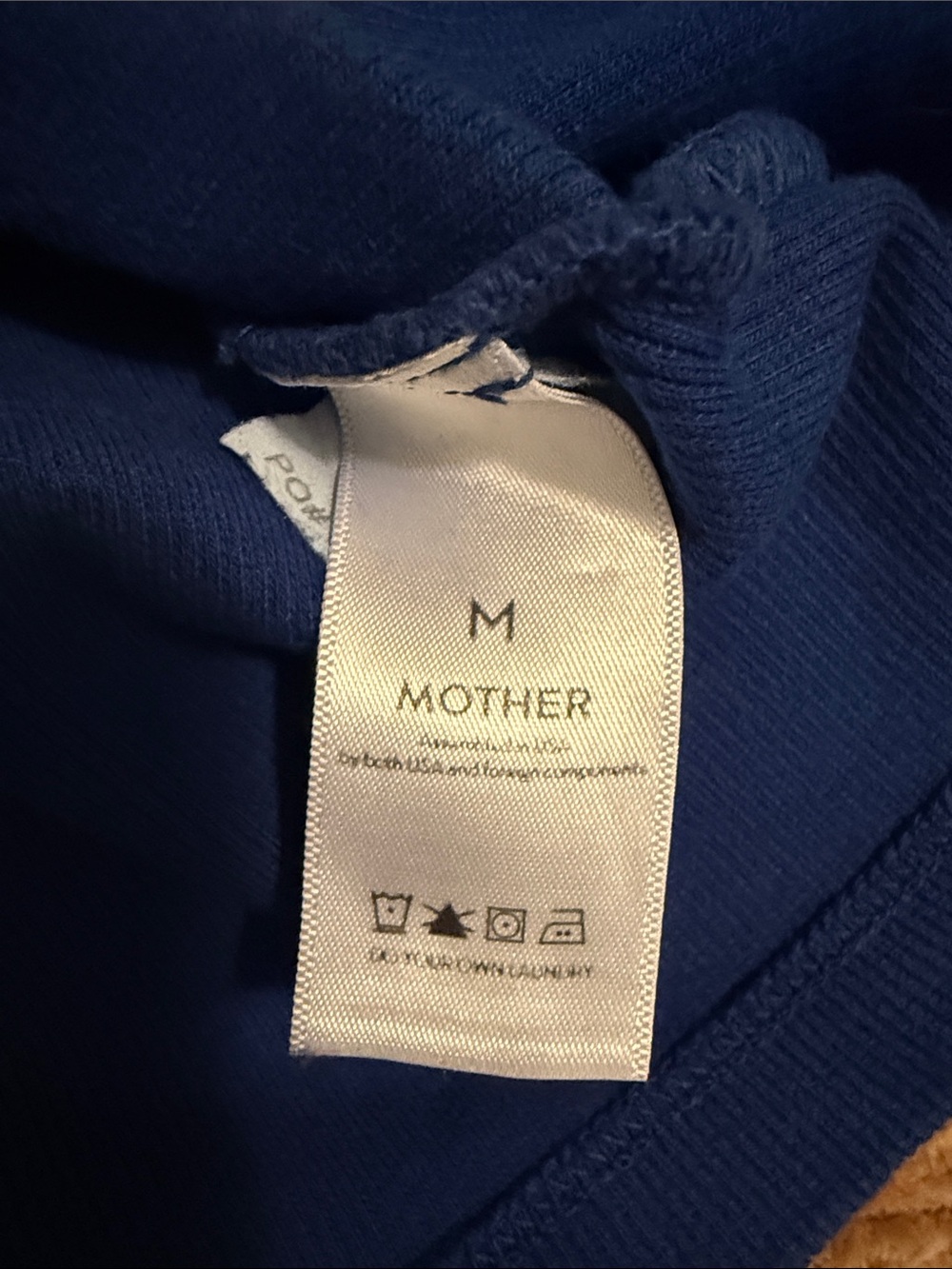 MOTHER ombré Blue Ribbed Tank Top - Picture 4 of 4